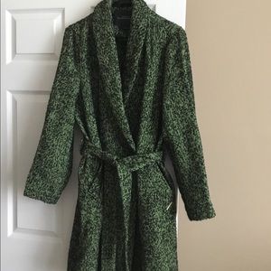 Designer coat green and black